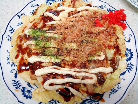 おでんの残り汁でお好み焼き